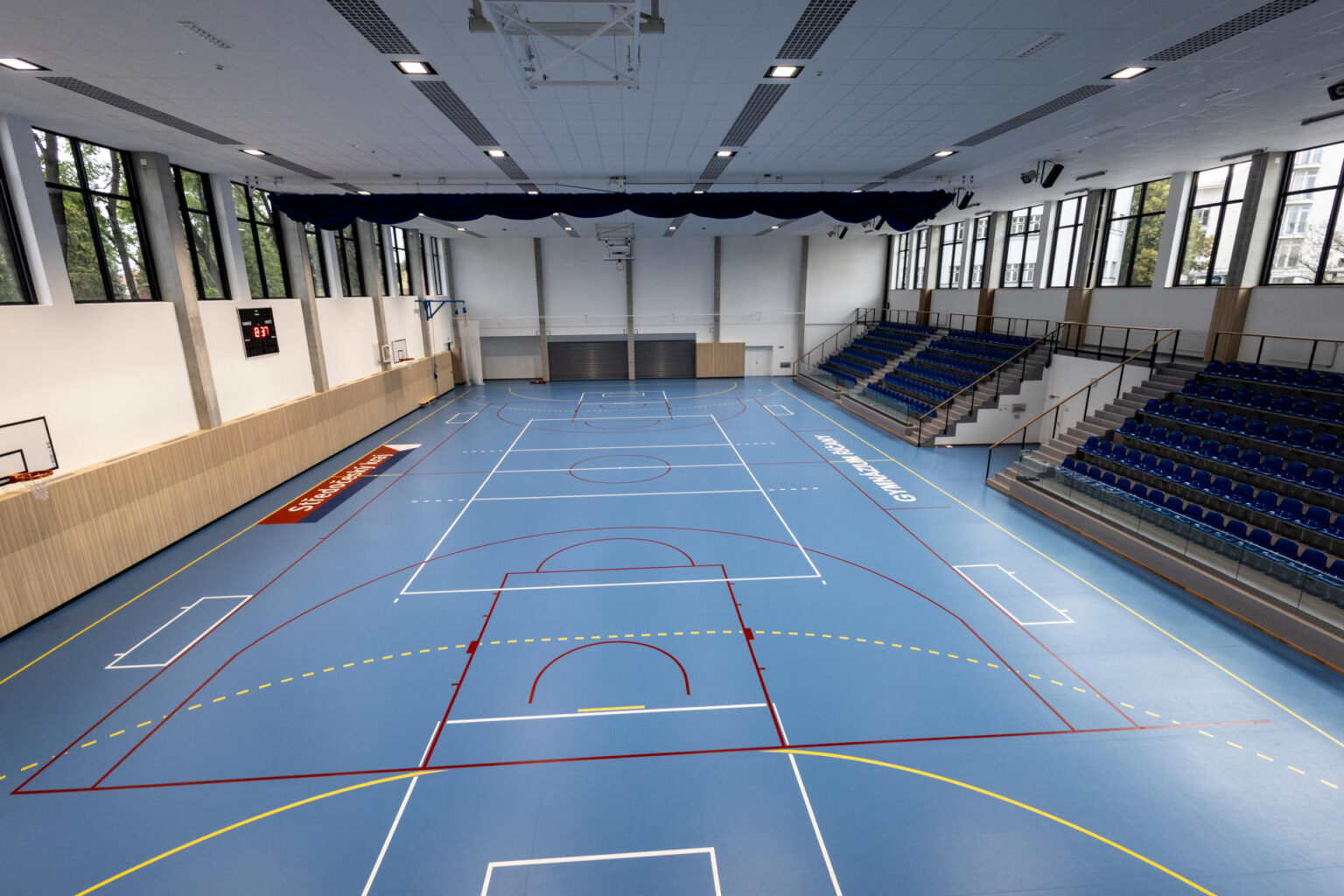 Výstavba nové tělocvičny Gymnázium Říčany